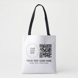 Bolso De Tela Logotipo de la compañía Código QR Coste de impresi