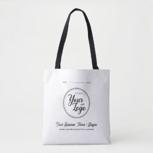 Bolso De Tela Logotipo de la empresa minimalista