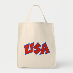 Bolso De Tela Logotipo de los E.E.U.U. con la Estrella-UNo