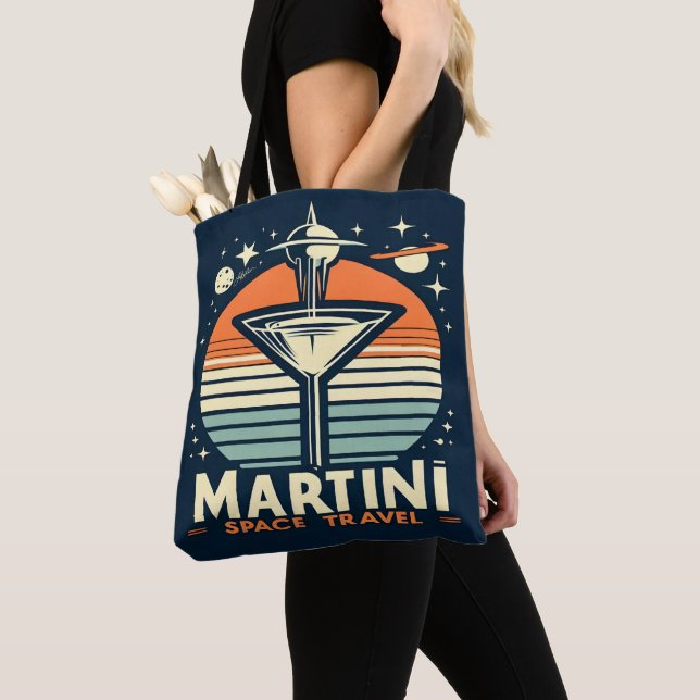 Bolso De Tela Logotipo de martini Space Travel Lift Off (Detalle)