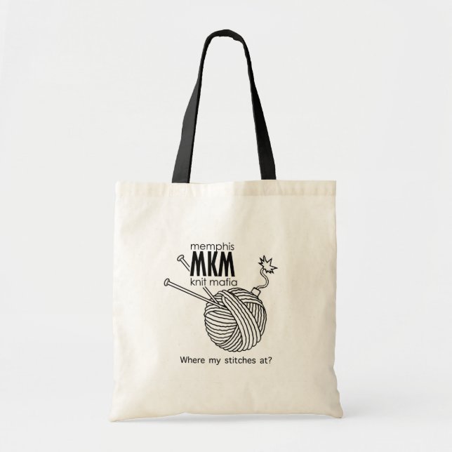 Bolso De Tela Logotipo de MKM (Frente)