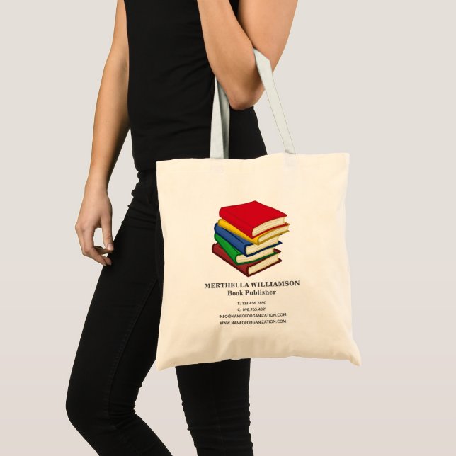 Bolso De Tela Logotipo de negocio de Libros de Presupuesto (Anverso (producto))