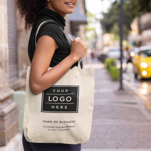Bolso De Tela Logotipo de negocio de marca Promocional