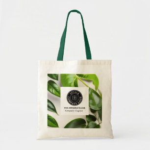 Bolso De Tela Logotipo de Negocios Modernos de Vegetación para P
