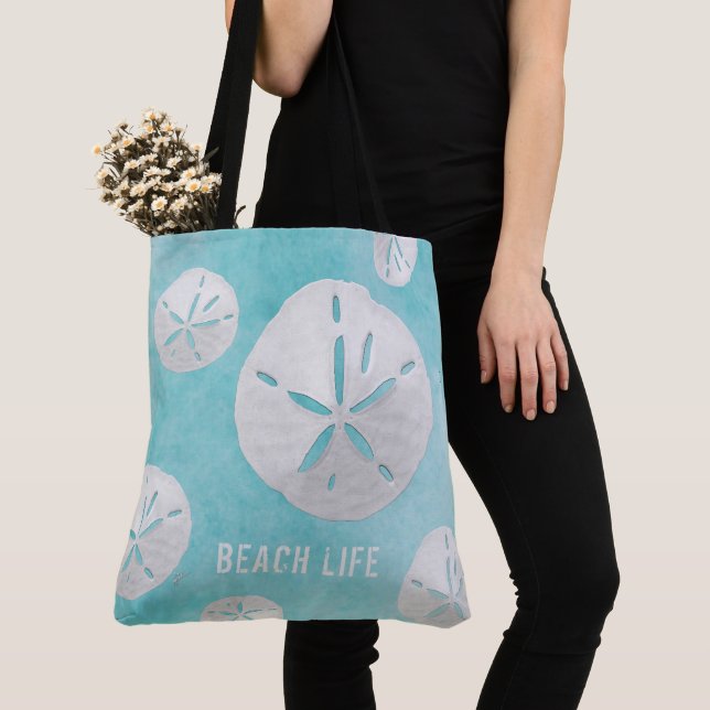 Bolso De Tela Logotipo de negocios Personalizado Beach Life Sea  (Detalle)