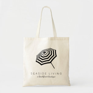 Bolso De Tela Logotipo de paraguas de playa con rayas de moda
