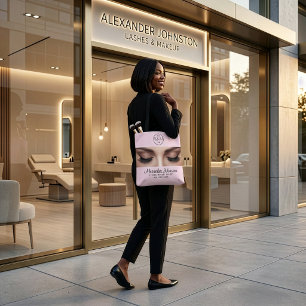 Bolso De Tela Logotipo de profesional de belleza de maquillaje d