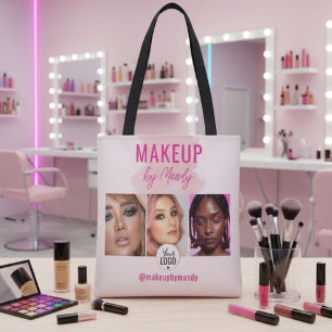 Bolso De Tela Logotipo de secuencia de comandos rosa Código QR F