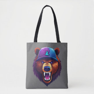 Bolso De Tela Logotipo de Zabooba Gaming– Oso Enojado con tecnol