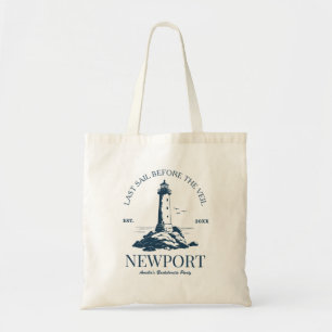 Bolso De Tela Logotipo del faro vintage de Beach Bachelorette Pa
