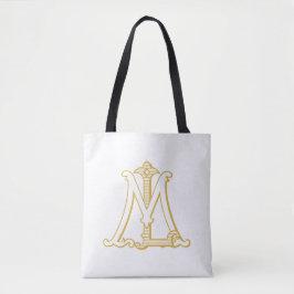 Bolso De Tela Logotipo del logotipo de las iniciales en monogram