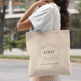 Bolso De Tela Logotipo Minimalista simple promoción de marca com