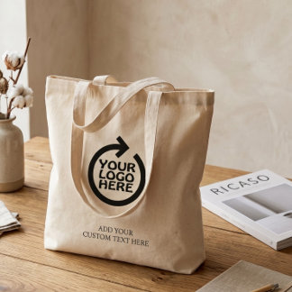 Bolso De Tela Logotipo Negocio Personalizado