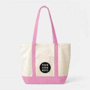Bolso De Tela Logotipo personalizado de marca de negocio simple
