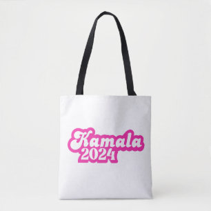 Bolso De Tela Logotipo rosa de la chica Kamala Harris 2024