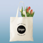 Bolso De Tela Logotipo simple con negocio de texto<br><div class="desc">Añade tu propio logotipo y elección de texto a este diseño. Eliminar el texto superior o inferior si lo prefiere. Minimalista y profesional para promover la lealtad de marca. Excelente para la marca de empleados,  o como producto promocional para sus clientes y clientes.</div>
