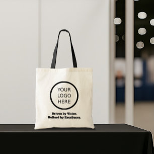Bolso De Tela Logotipo y promoción de marca comercial de eslogan