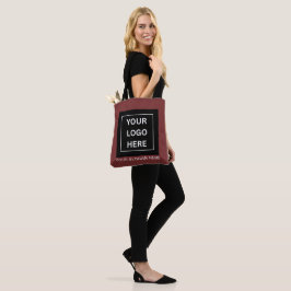 Bolso De Tela Logotipo y Texto Promocional Minimalista Personali