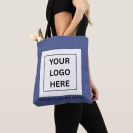 Bolso De Tela Logotipo y Texto Promocional Minimalista Personali