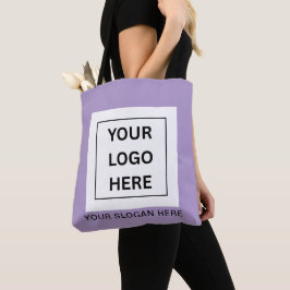 Bolso De Tela Logotipo y Texto Promocional Minimalista Personali