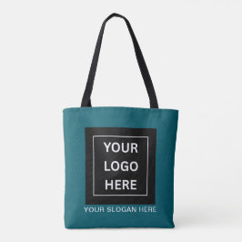 Bolso De Tela Logotipo y Texto Promocional Minimalista Personali