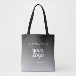 Bolso De Tela Logotipo y texto promocional moderno Color edita