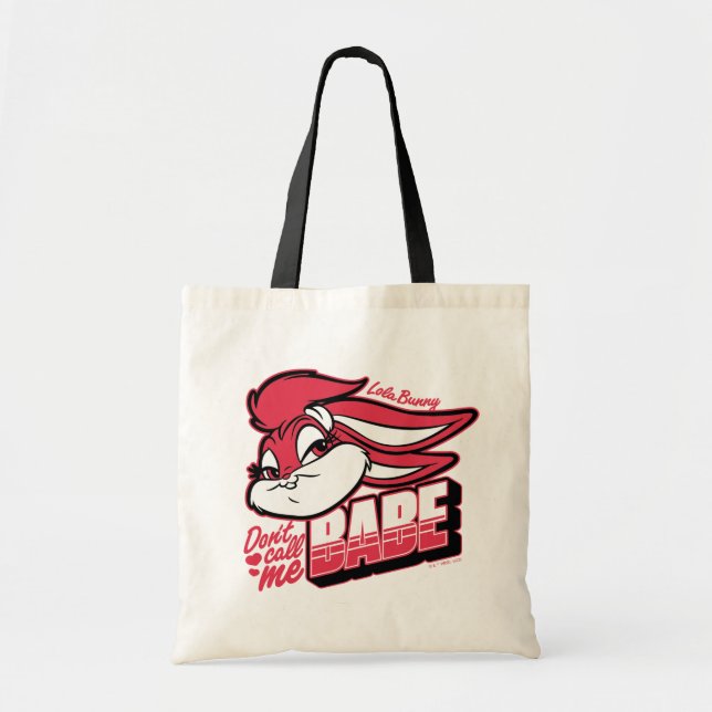 Bolso De Tela Lola Bunny no me llames Babe (Frente)
