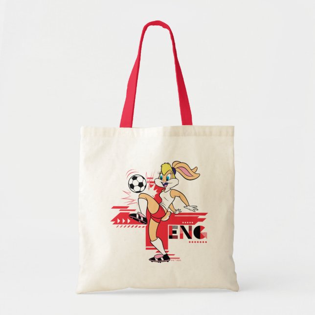 Bolso De Tela Lola Bunny Team England Soccer Graphic (Frente)