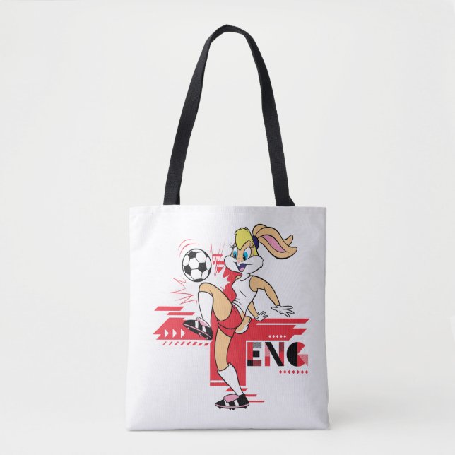 Bolso De Tela Lola Bunny Team England Soccer Graphic (Anverso)