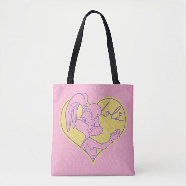 Bolso De Tela Lola Heart Signature (Anverso)