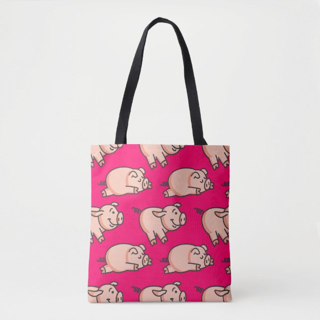 Bolso De Tela Lolailo 19 Oink Oink (Anverso)