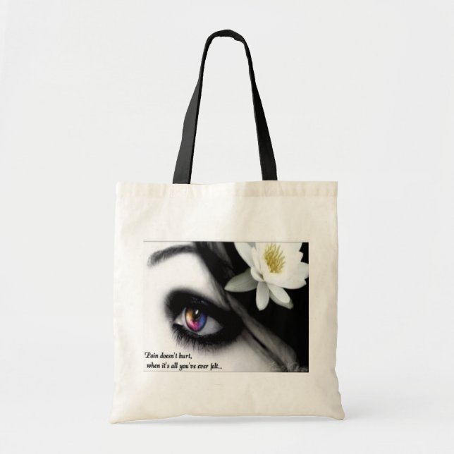 Bolso De Tela Lona Totebag del dolor (Frente)