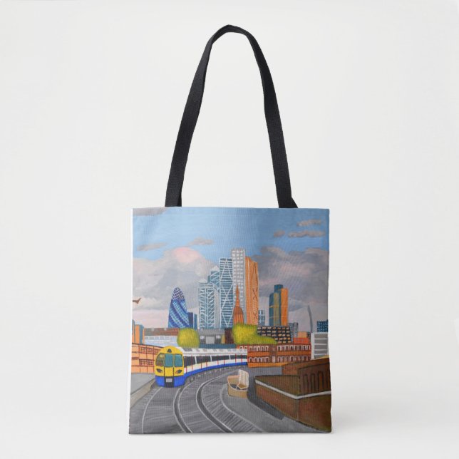 Bolso De Tela London Overground teddy Tote Bag (Anverso)