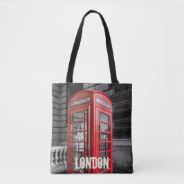 Bolso De Tela London Vintage Phone Box UK Retro Teléfono