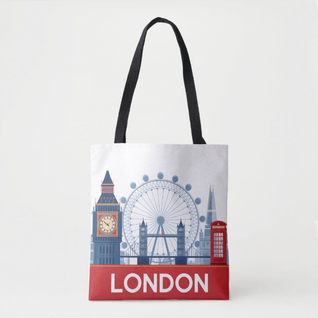 Bolso De Tela Londres (Anverso)