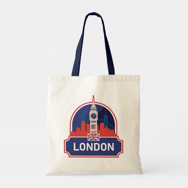 Bolso De Tela Londres (Reverso)