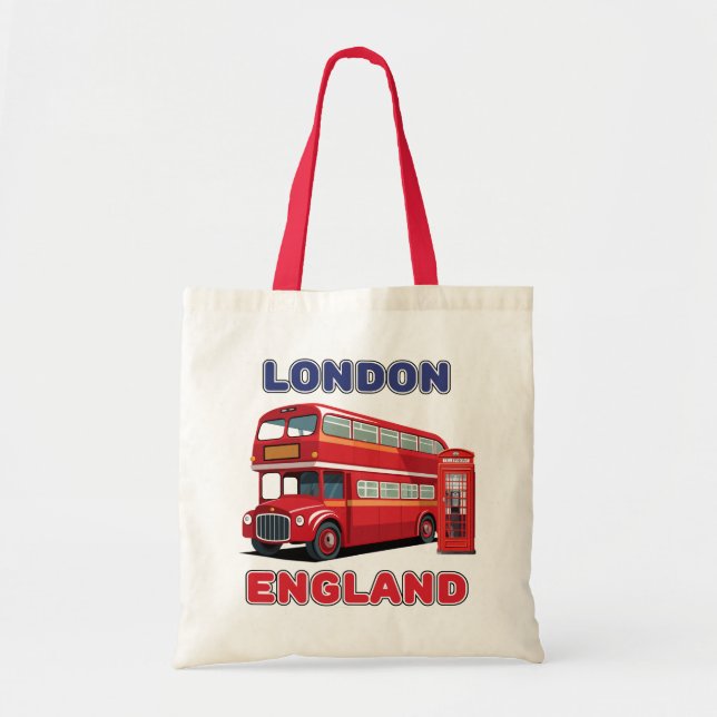 Bolso De Tela Londres Inglaterra (Frente)
