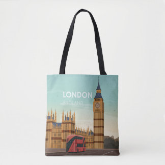 Bolso De Tela Londres Inglaterra Big Ben Vintage Travel