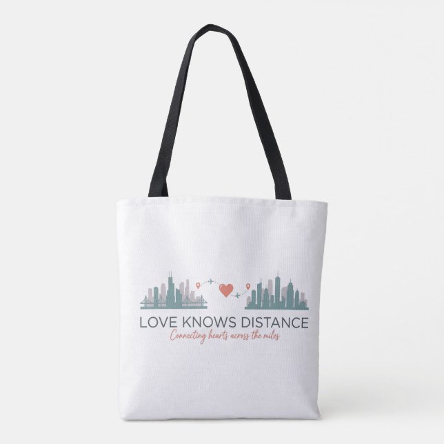 Bolso De Tela Long Distance Relationship Gift for couples  (Reverso)