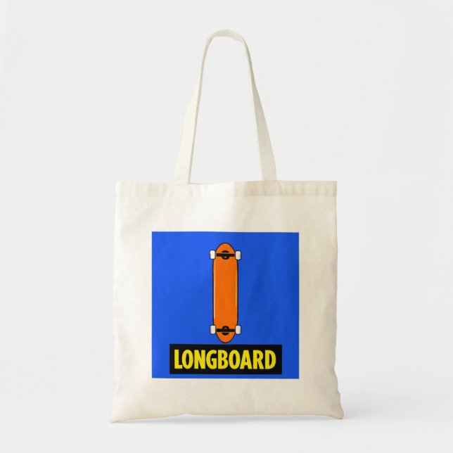Bolso De Tela Longboard Mínimo (Frente)