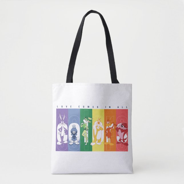 Bolso De Tela LOONEY TUNES™ - Love Comes In All Colors (Anverso)
