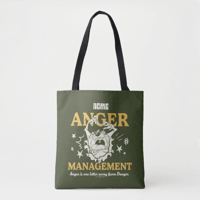 Bolso De Tela LOONEY TUNES™ |TAZ™ ACME Anger Management (Anverso)