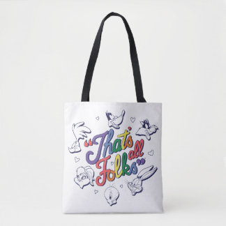 Bolso De Tela LOONEY TUNES™ - That's All Folks! Pride Badge
