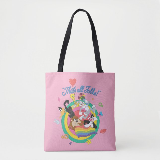 Bolso De Tela LOONEY TUNES™ - ¡Todos son amigos! Pride Bullseye (Anverso)