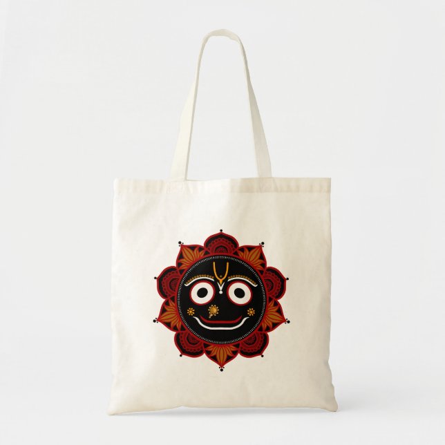 Bolso De Tela Lord Jagannath Devotional Tote Bag Hare Krishna (Frente)