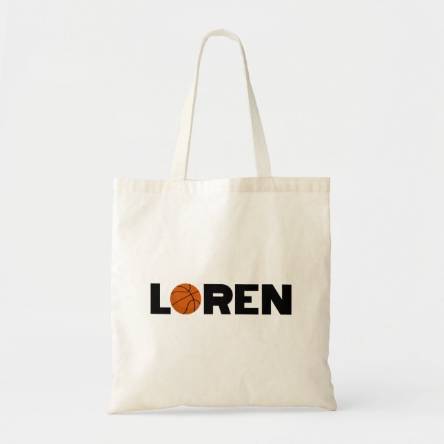 Bolso De Tela Loren Basketball (Frente)