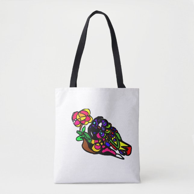 Bolso De Tela Loricito Arcoíris (Anverso)
