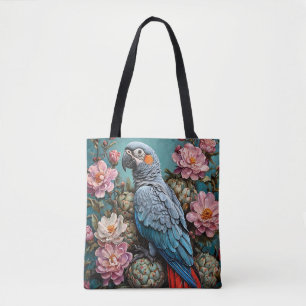 Bolso De Tela Loro cacatúa