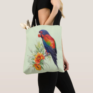 Bolso De Tela Loro colorido