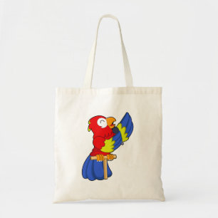 Bolso De Tela Loro como cantante con micrófono